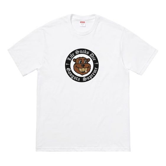 Tričko Supreme Bear Graphic Tee Biela | SUP-FW18-7750