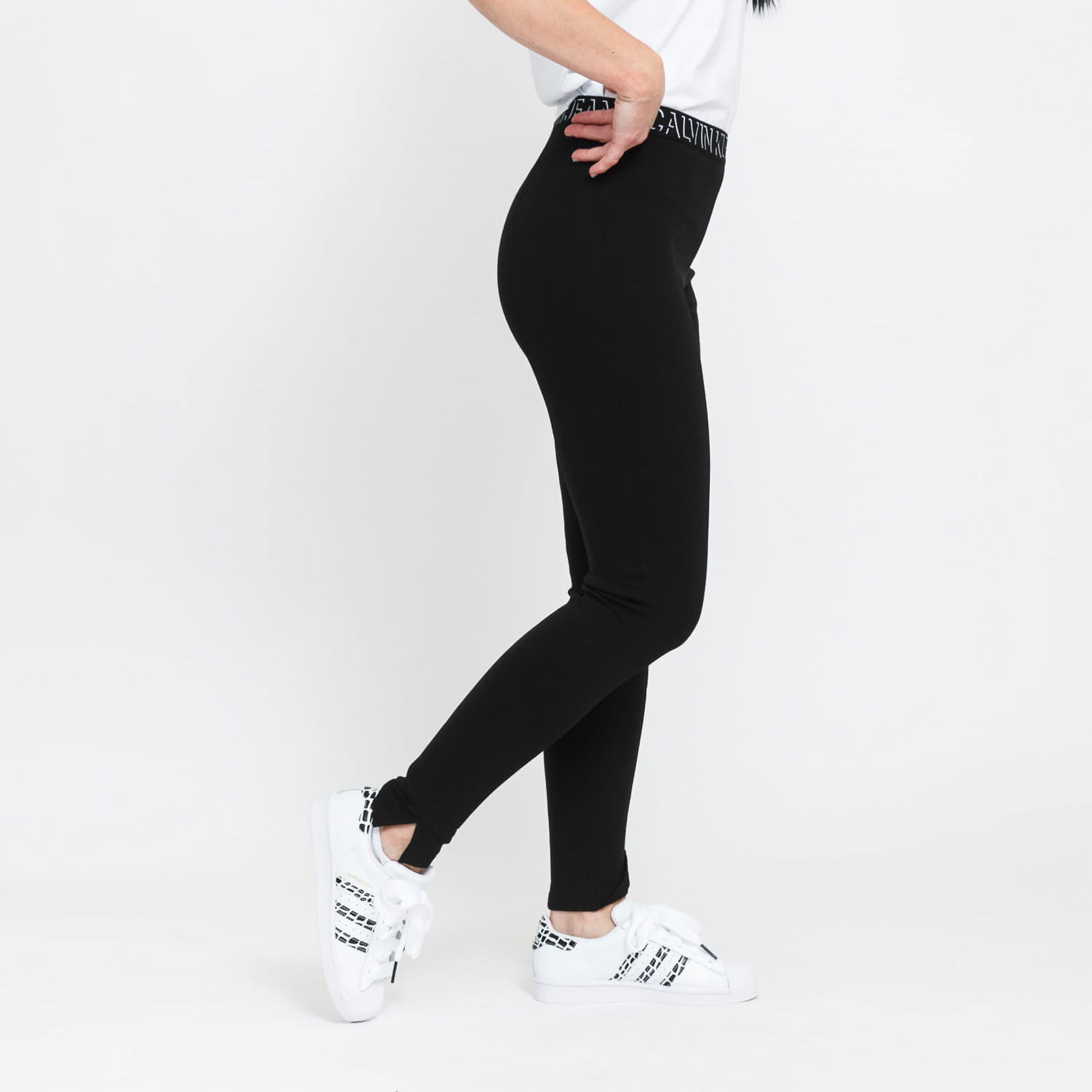 Legíny CALVIN KLEIN Milano Logo Elastic Legging Čierna | J20J216586 BEH, 1