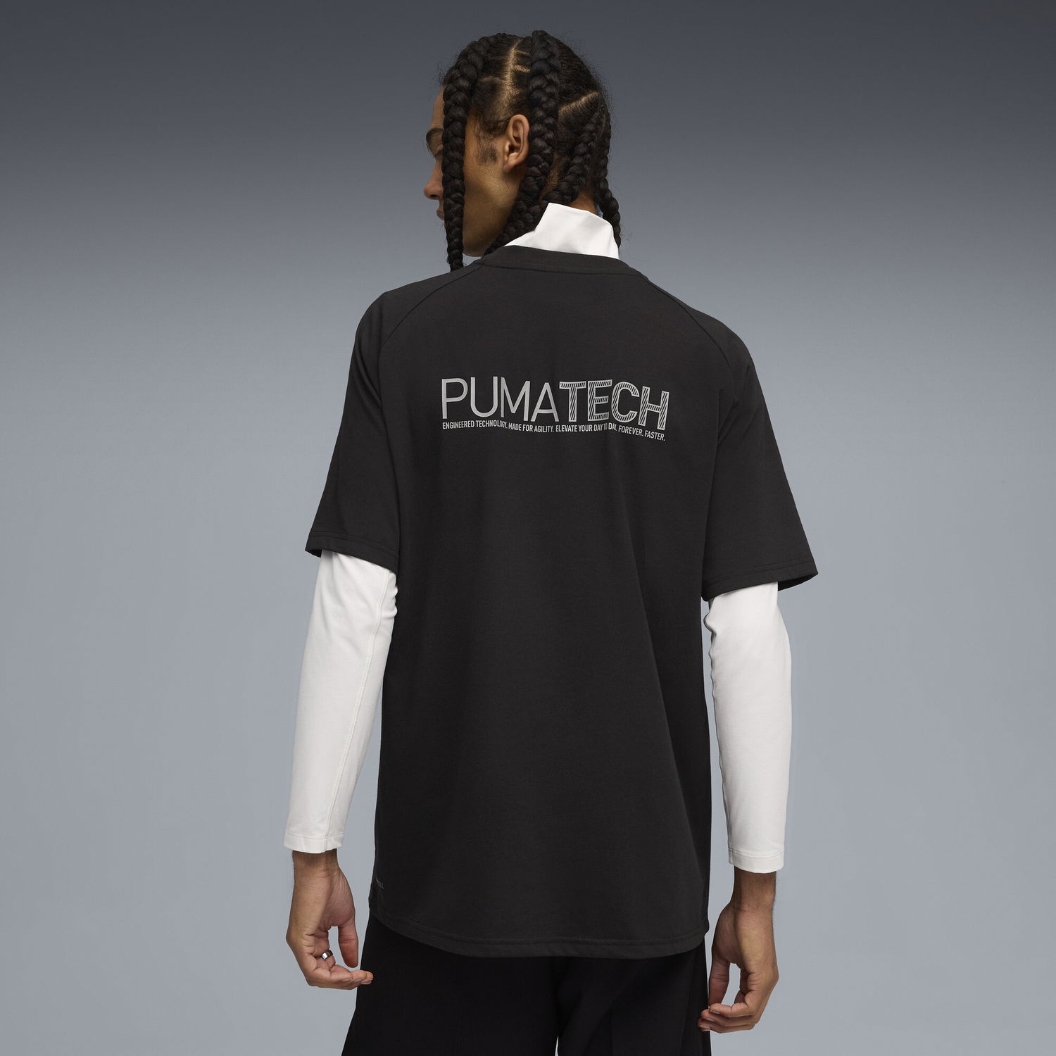 Tričko Puma PUMATECH Graphic Relaxed Fit T-Shirt Čierna | 632100_01, 1