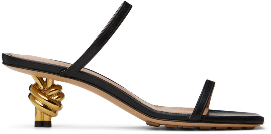 Doplnky Bottega Veneta Bottega Veneta Knot Heel Sandals Čierna | 780298 V3VN0, 0