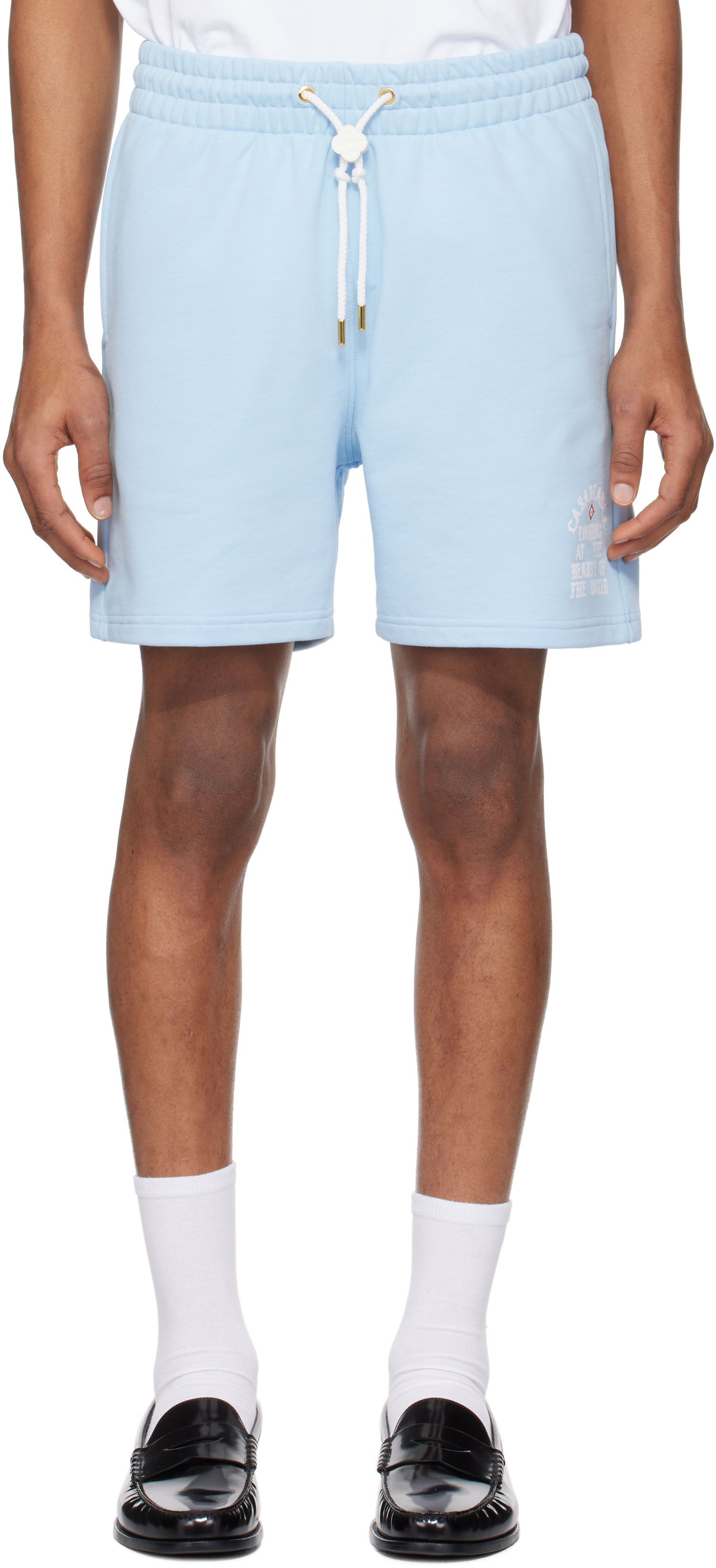 Šortky Casablanca Casablanca 'Beauty Of The World' Sweat Shorts Modrá | MS25-JTR-003-03, 0