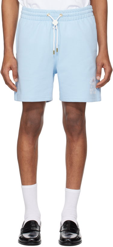 Šortky Casablanca Casablanca 'Beauty Of The World' Sweat Shorts Modrá | MS25-JTR-003-03, 0