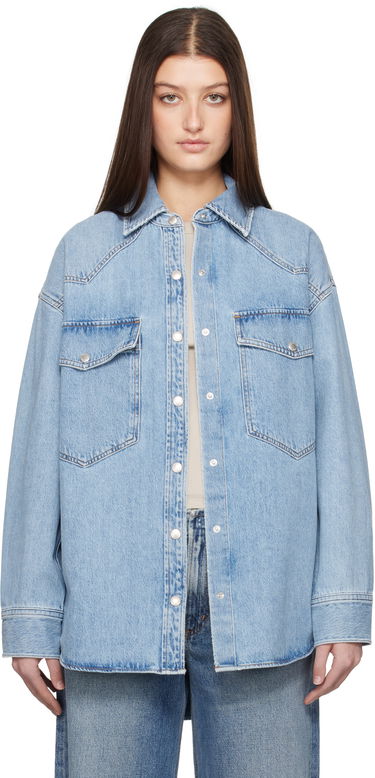 Košeľa AGOLDE AGOLDE Lotta Denim Shirt Modrá | A7357-3018, 0
