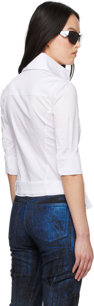 Košeľa Ottolinger Ottolinger High Collar Short Sleeve Shirt Biela | 11140011101, 2