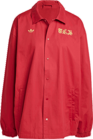 Vetrovka adidas Performance FC Bayern Anniversary Coach Jacket Červená | JF0585, 1