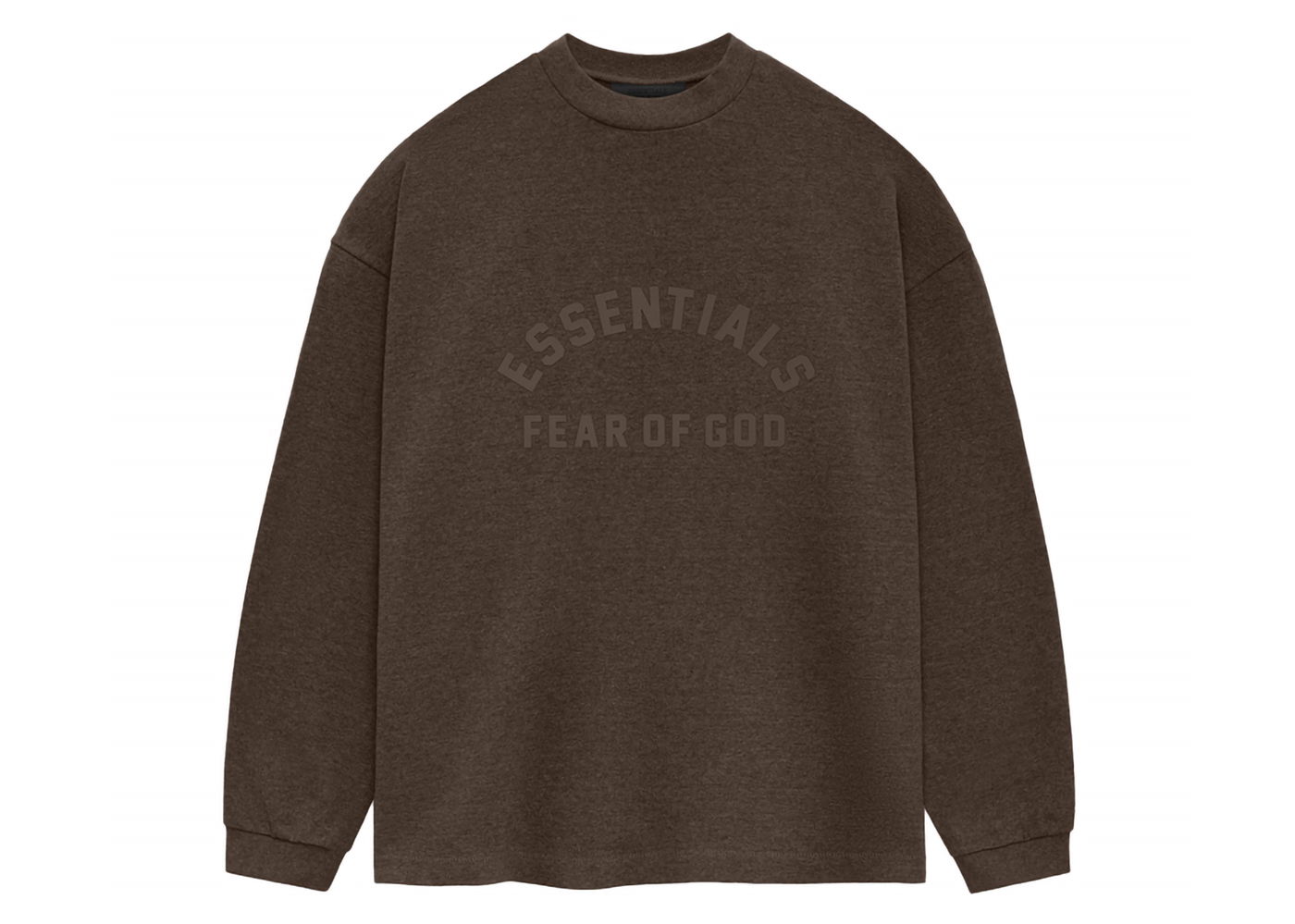 Tričko Fear of God Core Collection Heavy L/S Tee Heather Wood Hnedá | 125SU242012F, 0