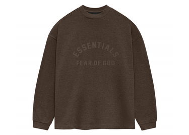 Tričko Fear of God Core Collection Heavy L/S Tee Heather Wood Hnedá | 125SU242012F, 0