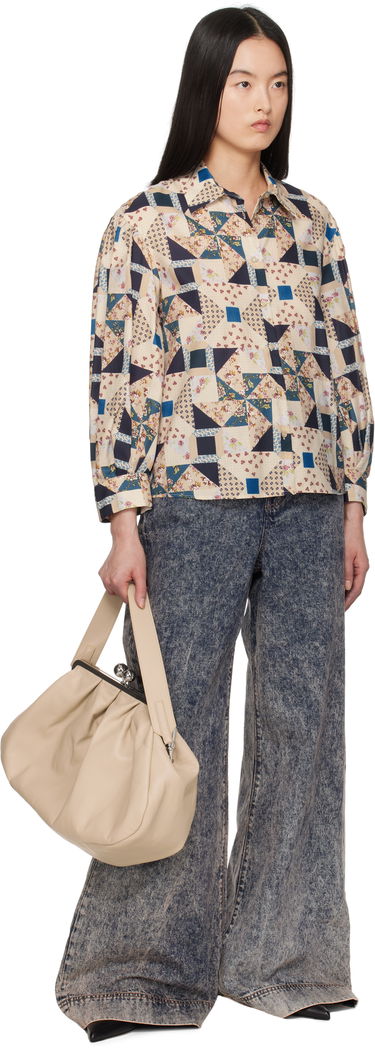 Džínsy Max Mara Weekend Max Mara Pallore Acid Wash Wide Leg Jeans Modrá | 2515181041600, 3