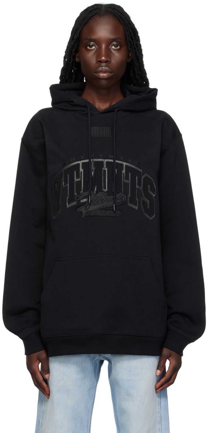 Mikina VETEMENTS College Hoodie Čierna | VL18HD350B, 0
