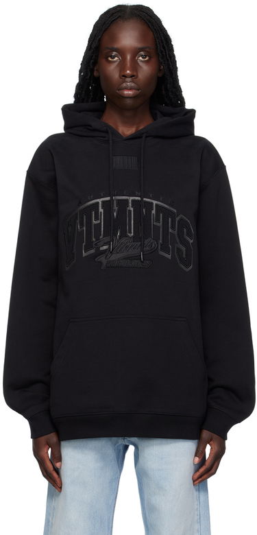 Mikina VETEMENTS College Hoodie Čierna | VL18HD350B, 0