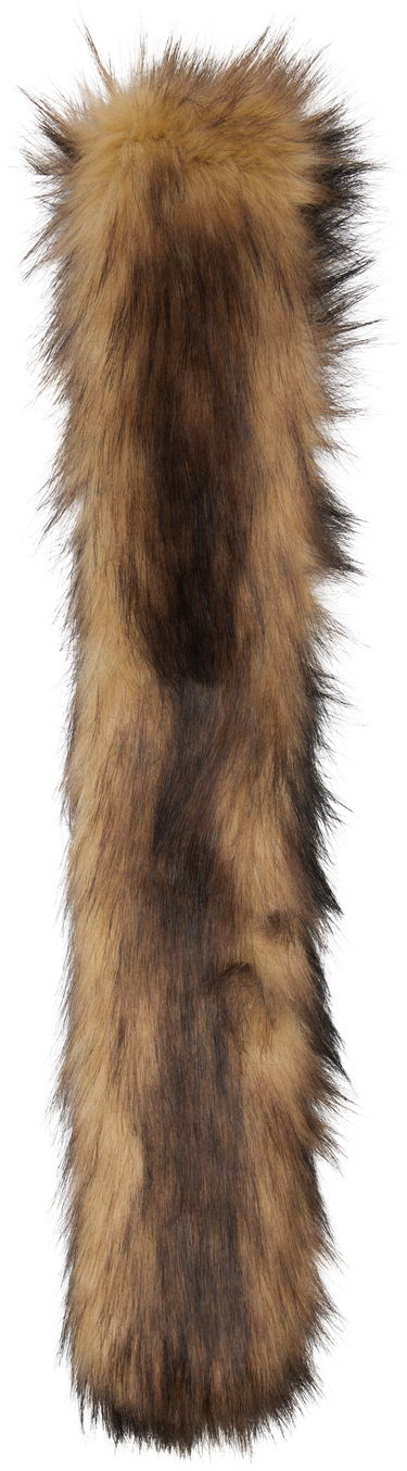Šál Simone Rocha Simone Rocha Slim Faux Fur Scarf Hnedá | 1036 1255, 0