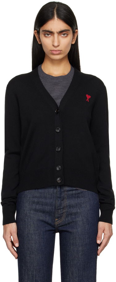 Sveter AMI De Cœur Cardigan Čierna | BFFKC111.KN0025, 0