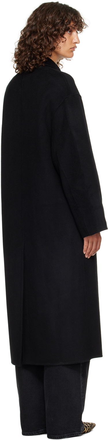 Kabáty Loulou de Saison Loulou de Saison Borneo Wool Drap Coat Čierna | BORNEO LDS, 2