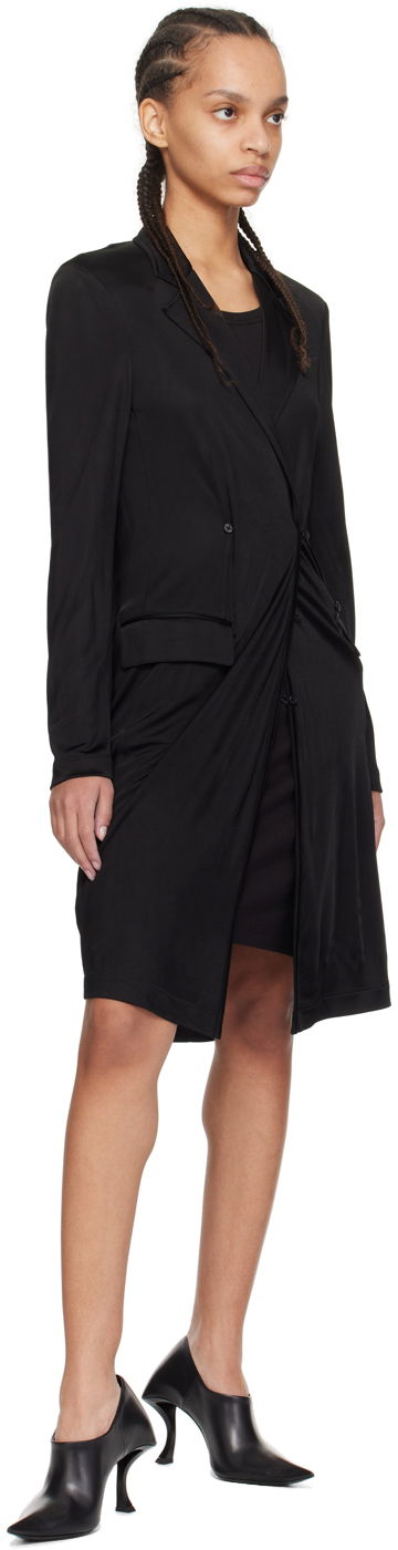 Šaty Helmut Lang Helmut Lang Classic Double-Breasted Coat Čierna | O02HW401, 3