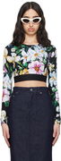 Dolce&Gabbana Floral Print Activewear Crop Top