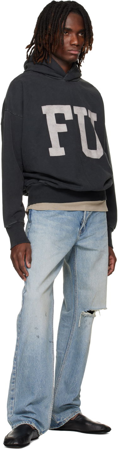 Mikina Fear of God Oversized Distressed 'Qualified' Hoodie Čierna | FG25FW12-12104BHF-001, 3