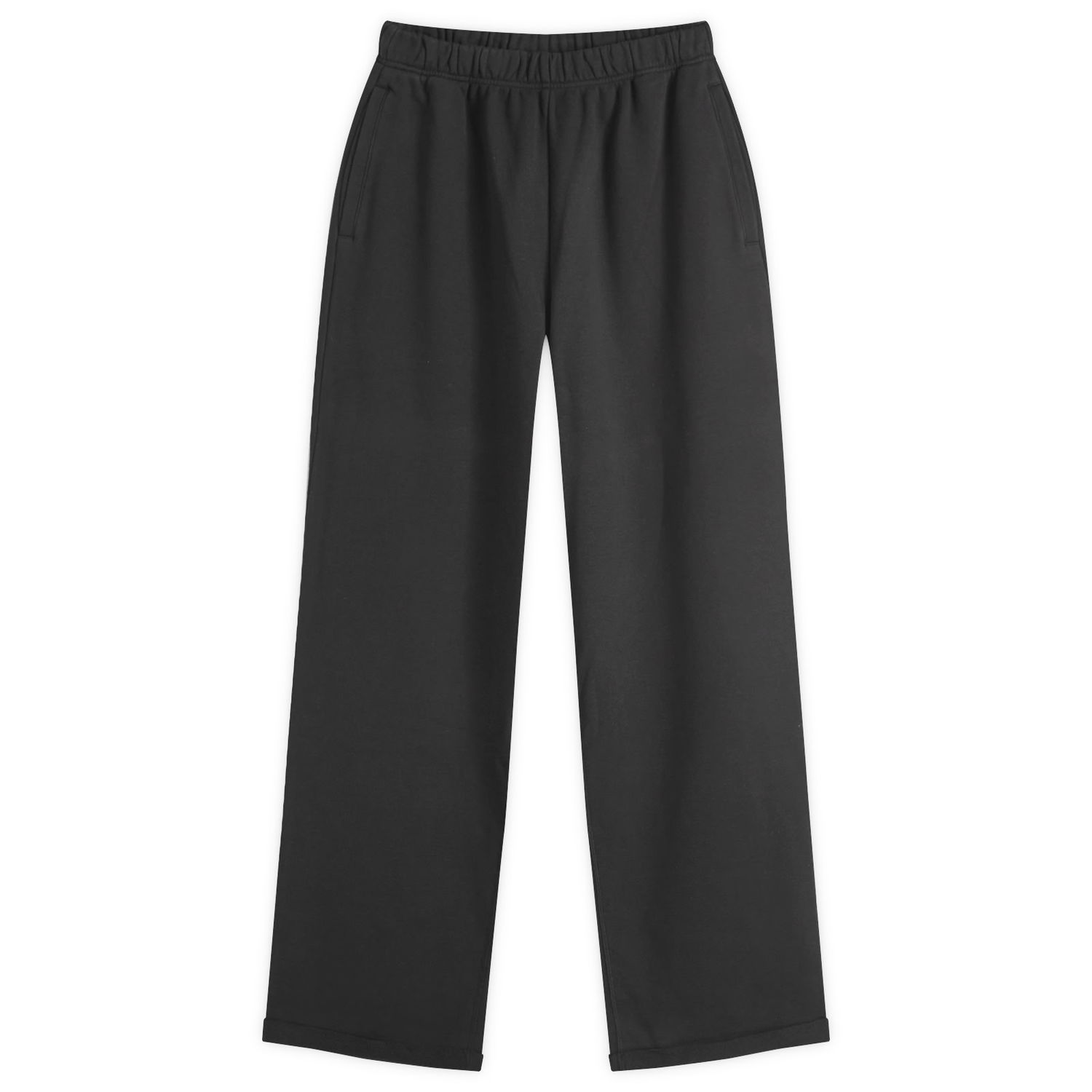 Tepláky SKIMS SKIMS Cotton Fleece Straight Leg Pant, Size Large Čierna | BO-STR-4003-ONYX, 1