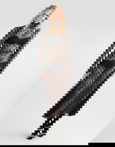 Šaty Dolce & Gabbana Chantilly Lace Dress Čierna | F6JORTGDDPGN0000, 1