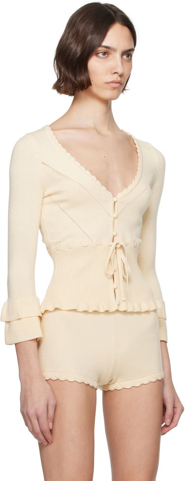 Sveter GUIZIO Guizio Mathilde Knitted Cardigan Červená | S25111S052, 4