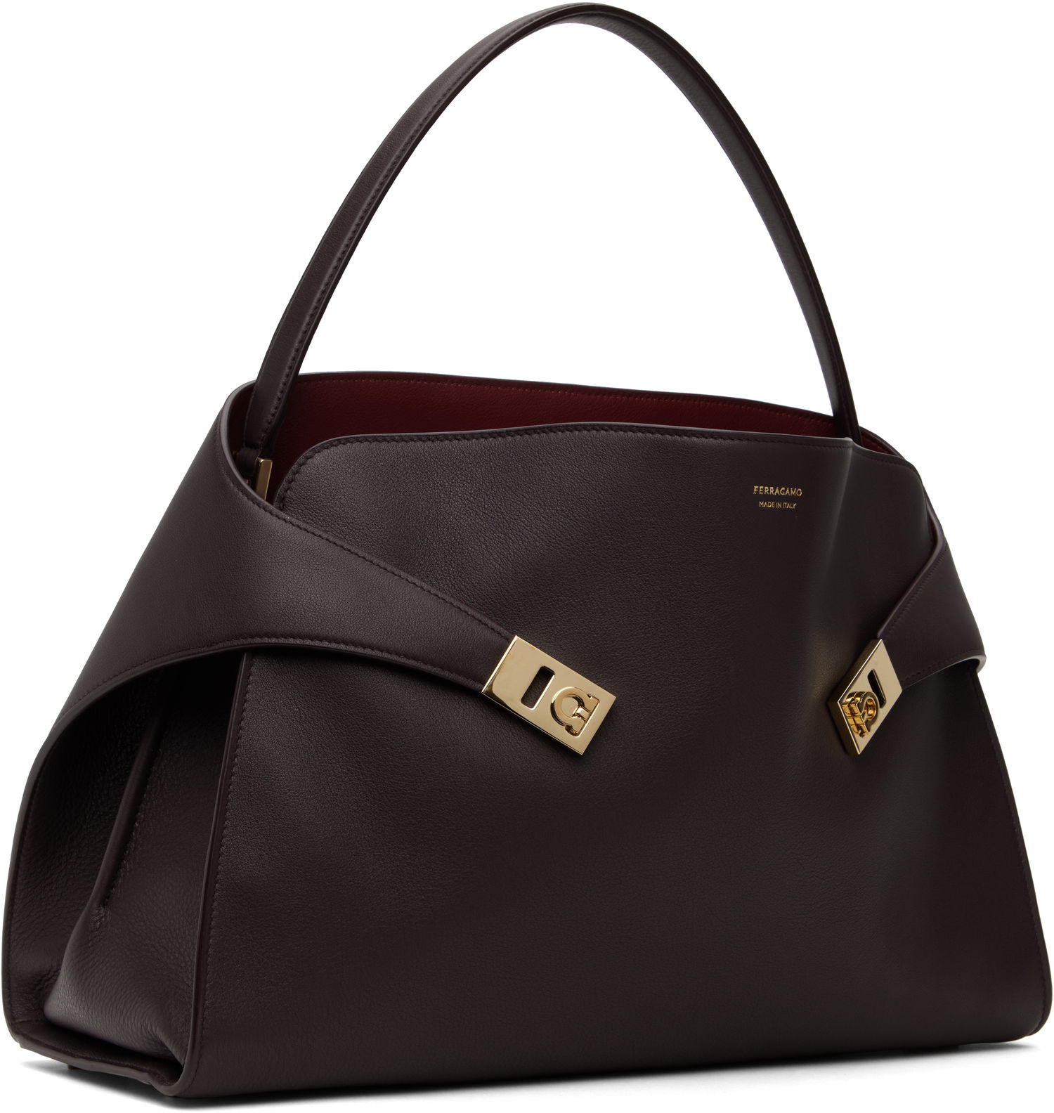 Kabelka FERRAGAMO Ferragamo Hug Soft L Shoulder Bag Fialová | 780519, 1