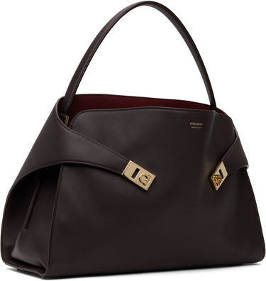 Kabelka FERRAGAMO Ferragamo Hug Soft L Shoulder Bag Fialová | 780519, 1