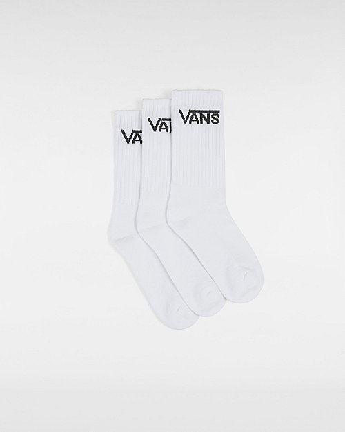 Ponožky Vans Classic Crew Socks (3 Pairs) Biela | VN000EZ1WHT, 0