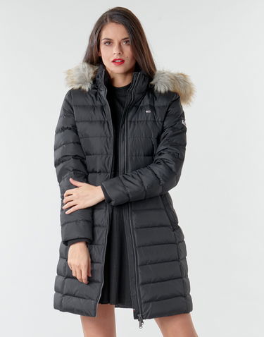 Kabáty Tommy Hilfiger ESSENTIAL HOODED DOWN COAT Čierna | DW0DW09060-BDS, 2
