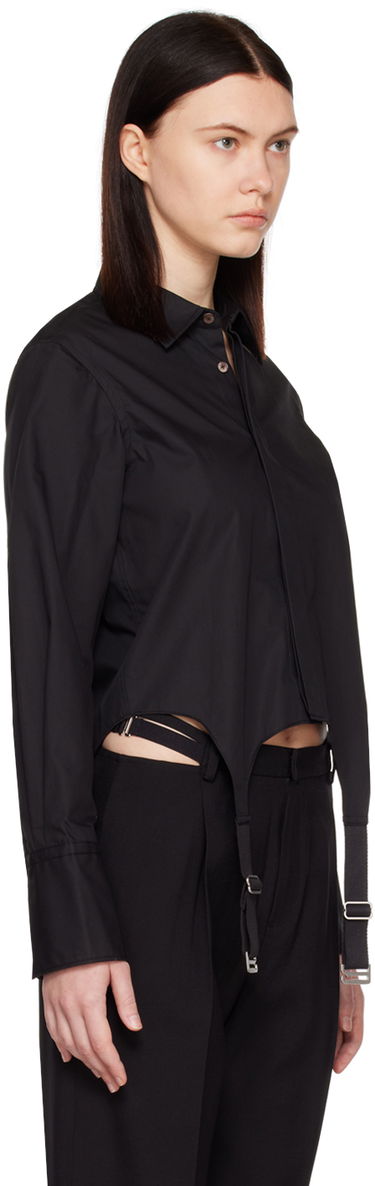Košeľa Dion Lee Garter Crop Shirt Čierna | C5029R23, 1