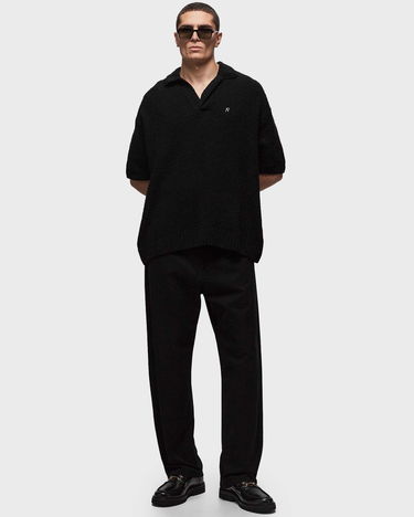 Polo tričko Represent Clo Represent BOUCLE TEXTURED KNIT POLO Čierna | MLM305-01, 1