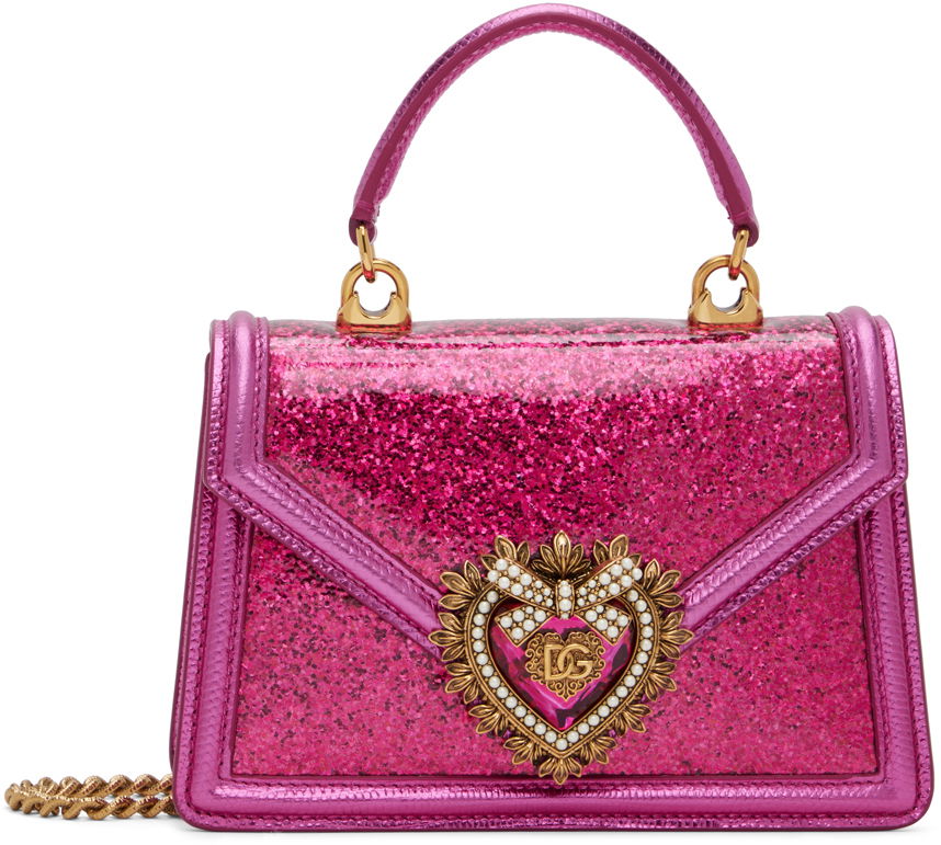 Kabelka Dolce & Gabbana Pink Small Devotion Top Handle Bag Ružová | BB6711 AP299, 0