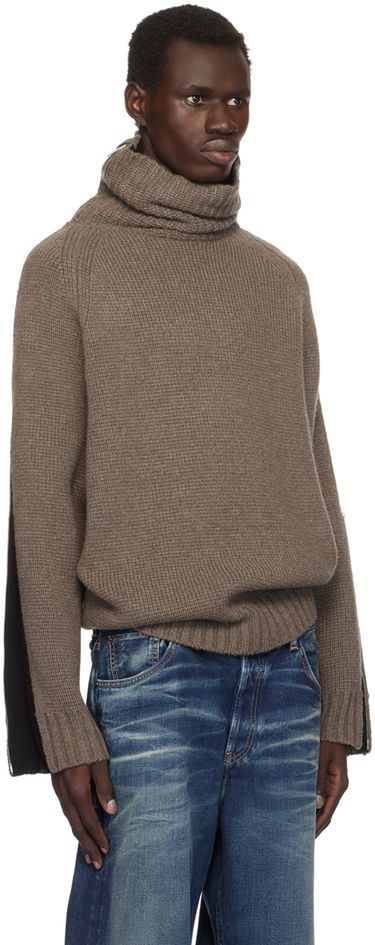 Sveter Helmut Lang Suitcase Turtleneck Sweater Hnedá | O06HM797, 1