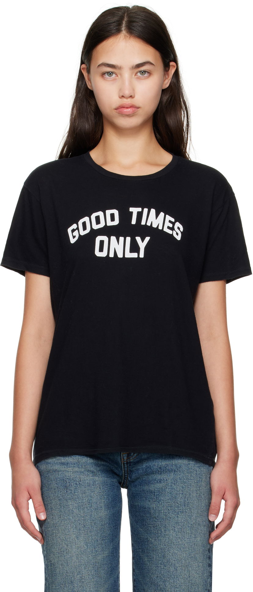 Tričko R13 R13 'Good Times Only' Boy T-Shirt Čierna | R13WK001-K126A