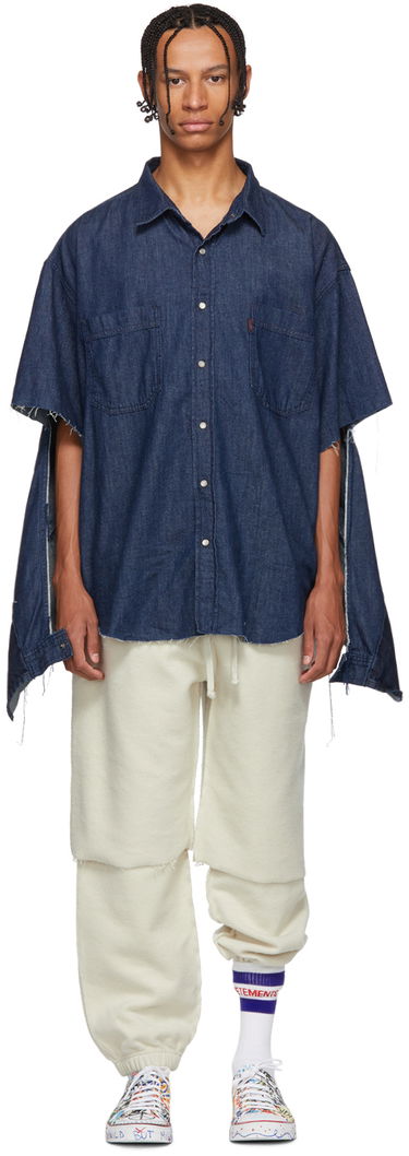 Košeľa VETEMENTS Levi's Edition Oversized Denim Shirt Navy | WAH19SH101, 0