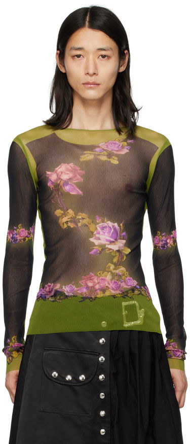 Tričko Jean Paul Gaultier Gaultier Long Sleeve Floral T-Shirt Rôznofarebný | 23/12-U-TO062-T525-4000, 0
