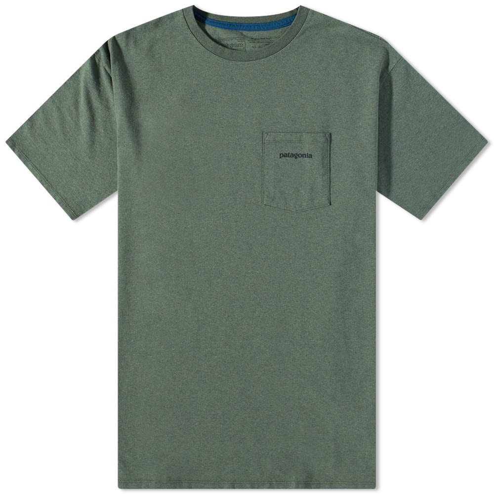 Tričko Patagonia Boardshort Logo Pocket Responsibili-Tee Zelené | 37655-HMKG, 0