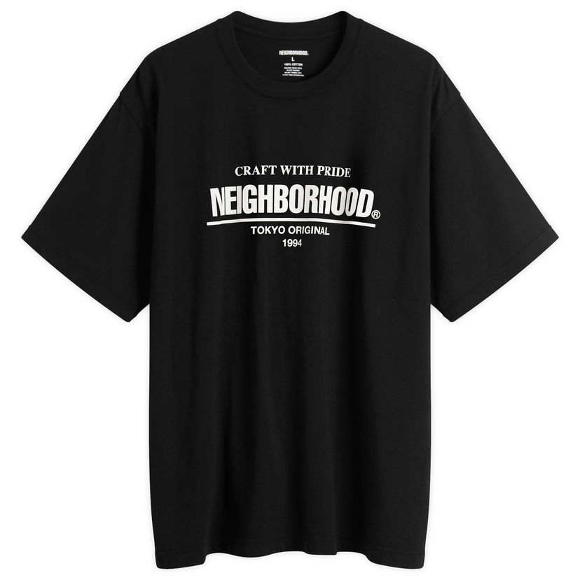 Tričko Neighborhood Classic Logo T-Shirt Čierna | 252PCNH-ST01-BLK