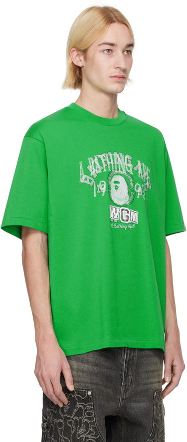 Tričko BAPE Layered College Graphic Relaxed Fit T-Shirt Zelené | 001TEK801317M, 1