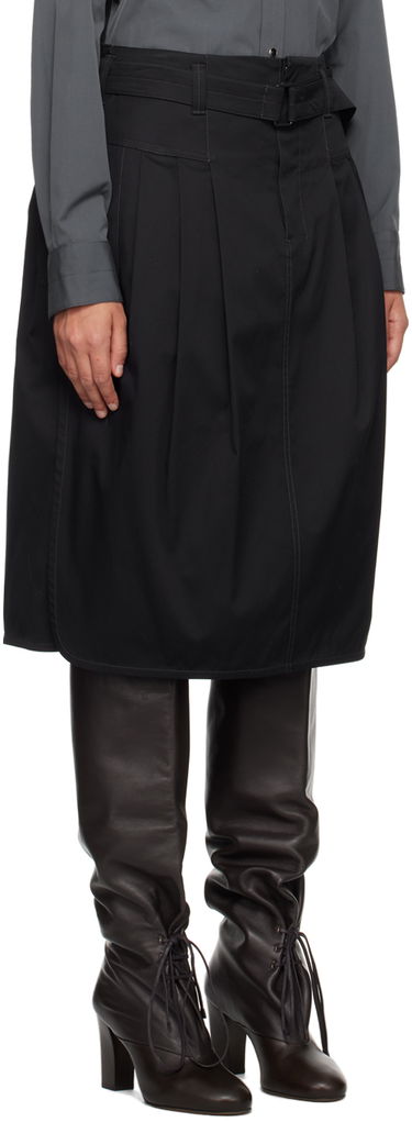 Sukňa LEMAIRE LEMAIRE Pleated Belted Midi Skirt Čierna | SK1010 LF824, 1