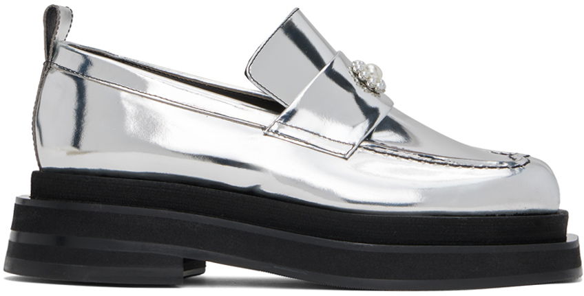 Doplnky Simone Rocha Simone Rocha Heart Toe Platform Loafers Metalická | LOF1D 0791, 0