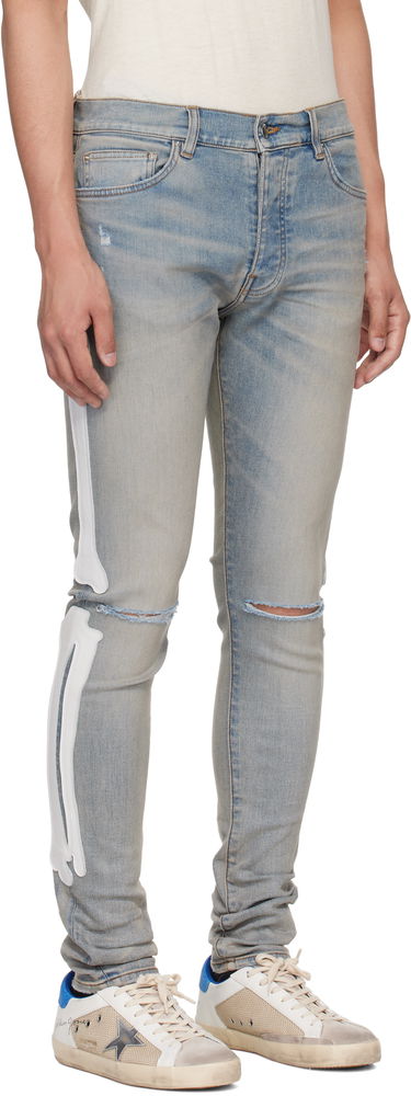 Džínsy AMIRI AMIRI Bones Slash Jeans Modrá | AMDNSY1157, 1