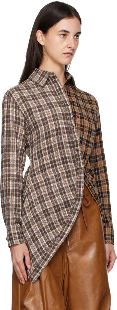 Košeľa Andersson Bell Andersson Bell Twist Check Shirt Hnedá | atb1361w, 1