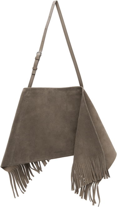 Taška cez rameno JW Anderson JW Anderson Medium Suede Fringe Scarf Bag Navy | HB0700-LA0361, 4