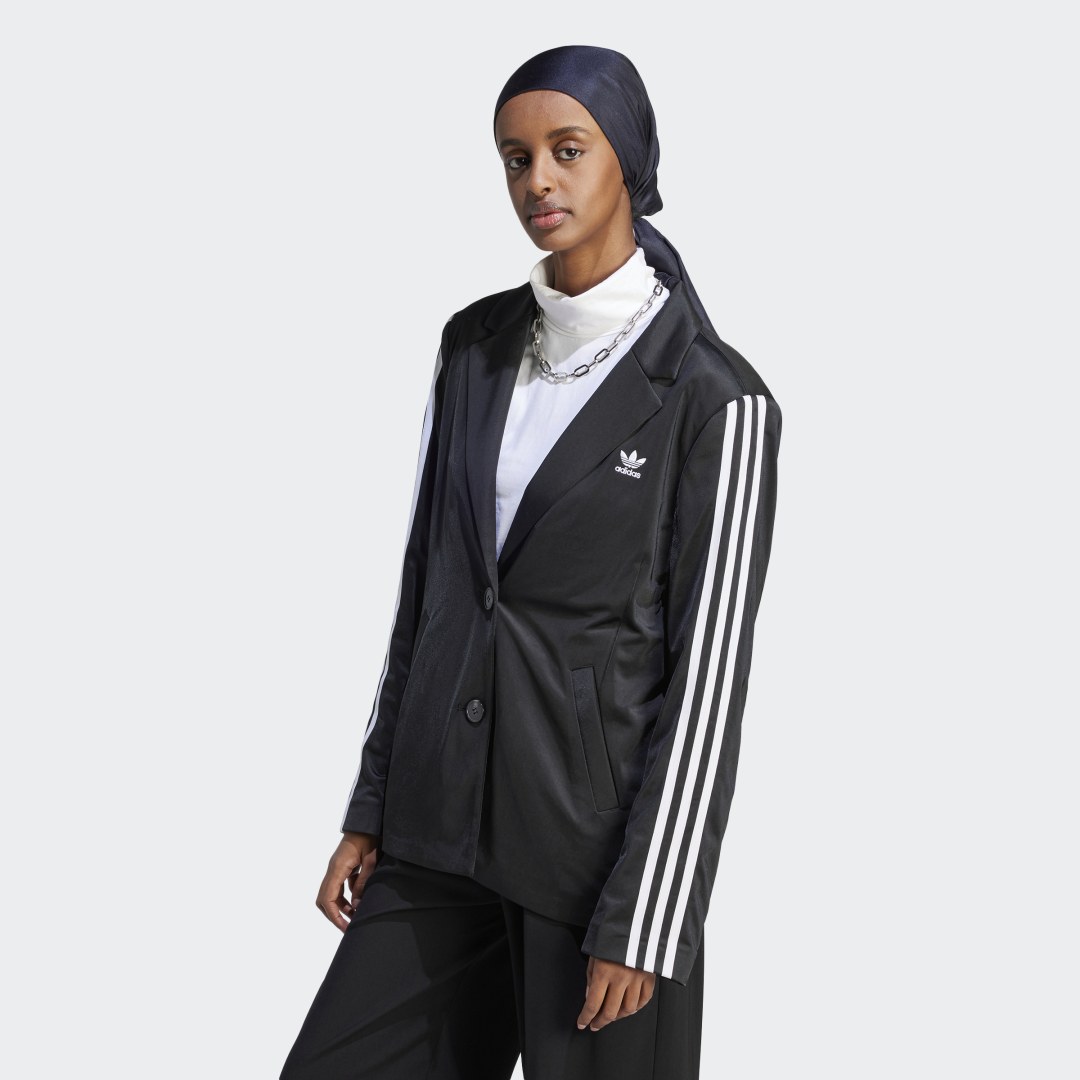 Bunda adidas Originals Adicolor Classics 3-Stripes Blazer Čierna | IK0440, 0