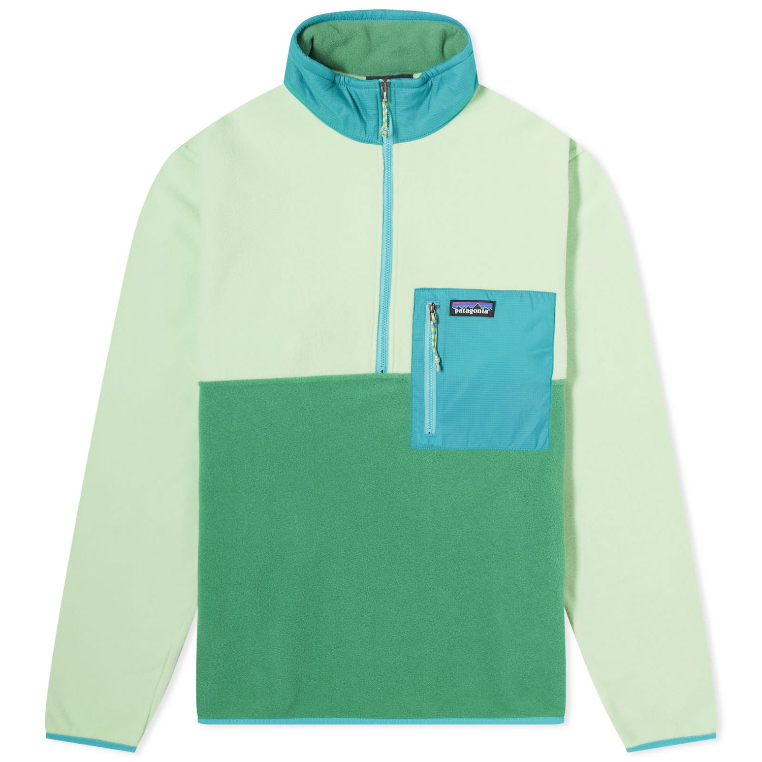 Mikina Patagonia Microdini 1/2 Zip Pullover Fleece Zelené | 26200-GTRN, 0