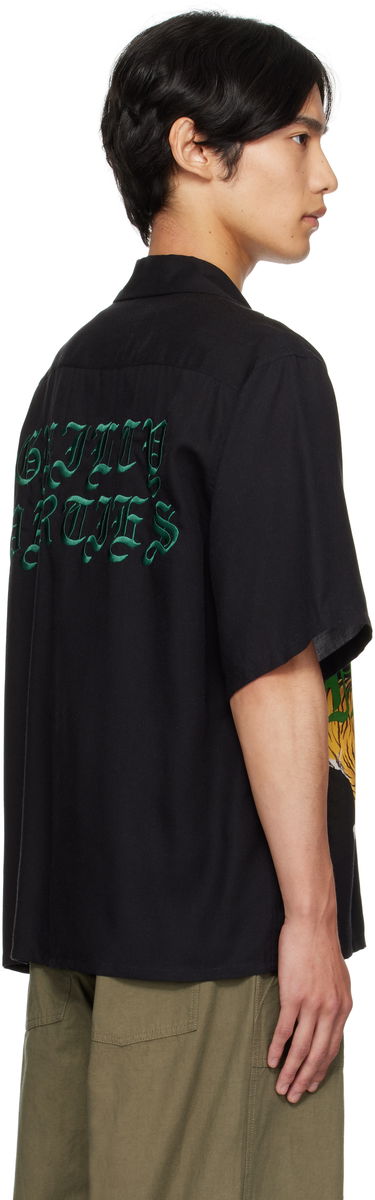 Košeľa WACKO MARIA WACKO MARIA Tim Lehi Tiger Print Shirt Čierna | 25SS-WMS-HI07, 2