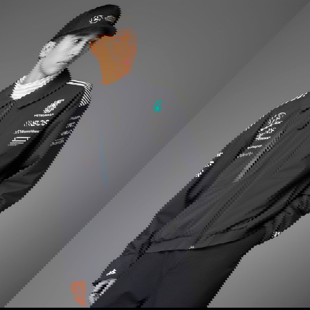 Bomber bunda adidas Performance Mercedes-AMG Petronas Formula One Team Jacket Čierna | JX0748, 0