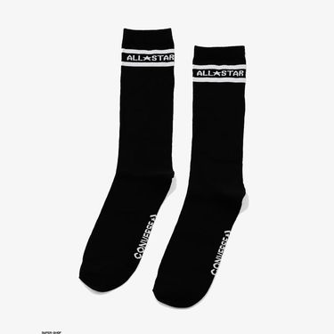 Spodná bielizeň a ponožky Converse Flat Knit Crew Socks 2-Pack Čierna | E1026B, 3