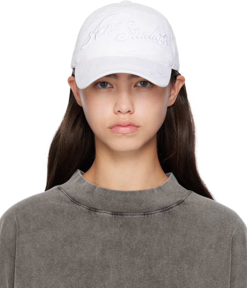 Šiltovka Acne Studios Logo Cap Biela | C40416-