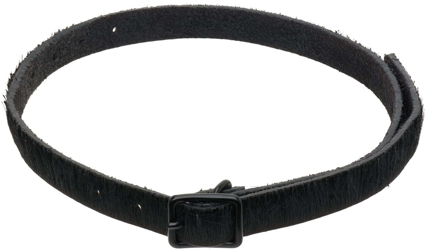 Náhrdelník Rick Owens Rick Owens Concordians Runway Hair-on Choker Čierna | RR02E1400 LHLBH, 0