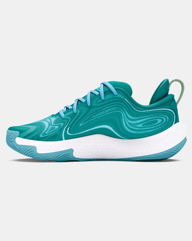 Tenisky a topánky Under Armour Unisex Spawn 6 A Basketballschuhe Tyrkysová | 3027769-300, 1